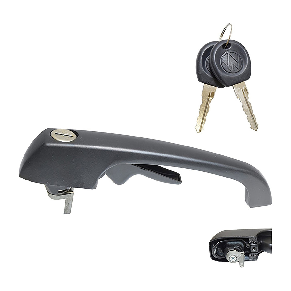 Manija Ext. Negra Metal Volkswagen Combi 1967-1979 – vista 4