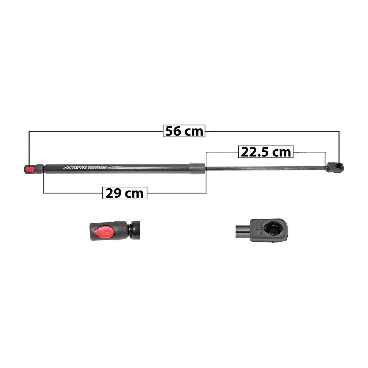 Amortiguador de Cofre Izq. Mercedes-Benz ML350 2006-2011 – vista 1