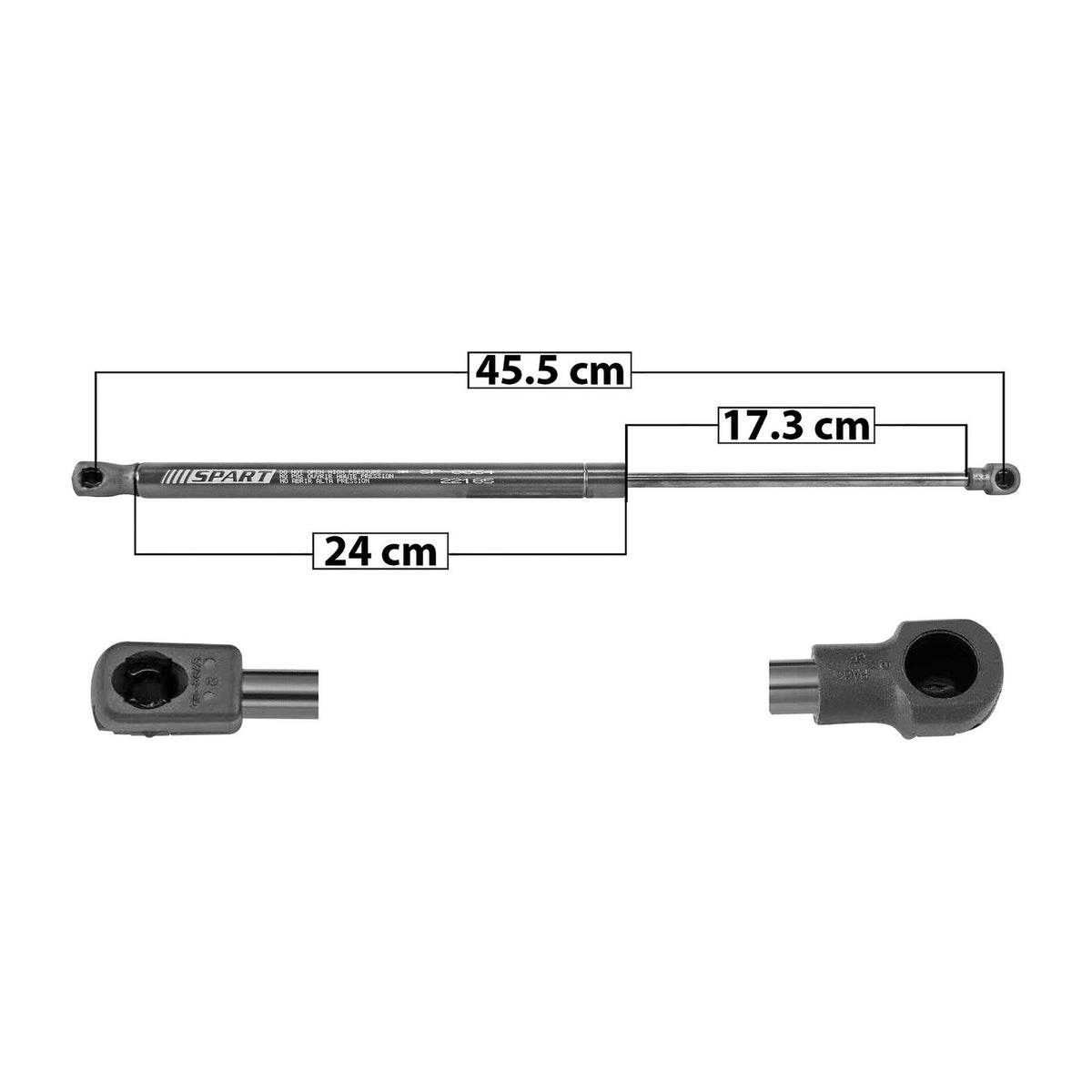 Amortiguador 5ta Puerta Fiat 500 2009-2019 – vista 1