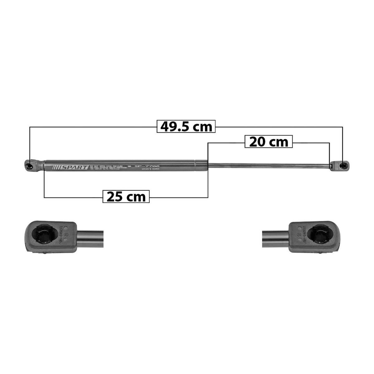 Amortiguador 5ta Puerta Der. Mitsubishi Outlander 2007-2013 – vista 1