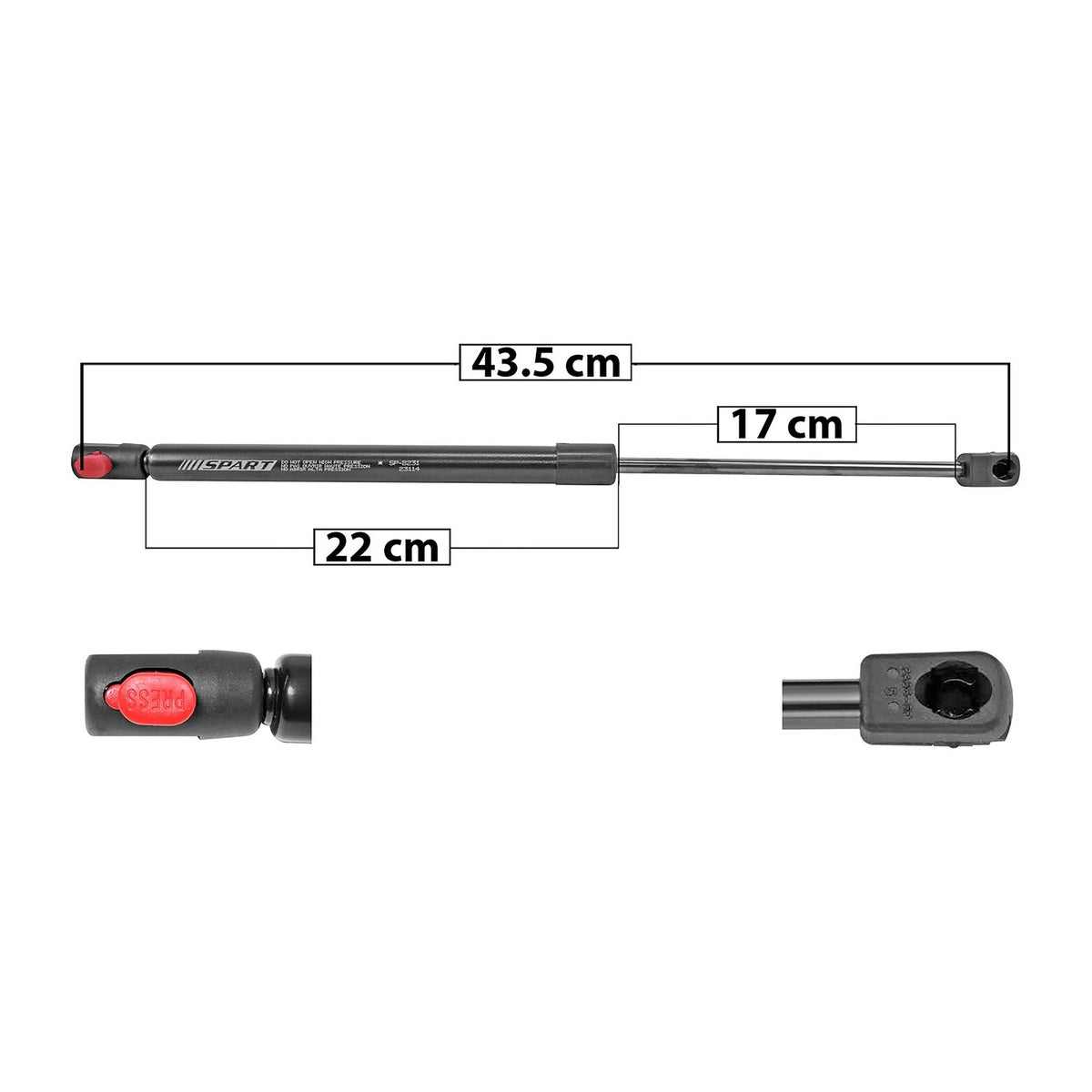 Amortiguador de Cofre Del. Izq. Mercedes-Benz C300 2014-2021 – vista 1