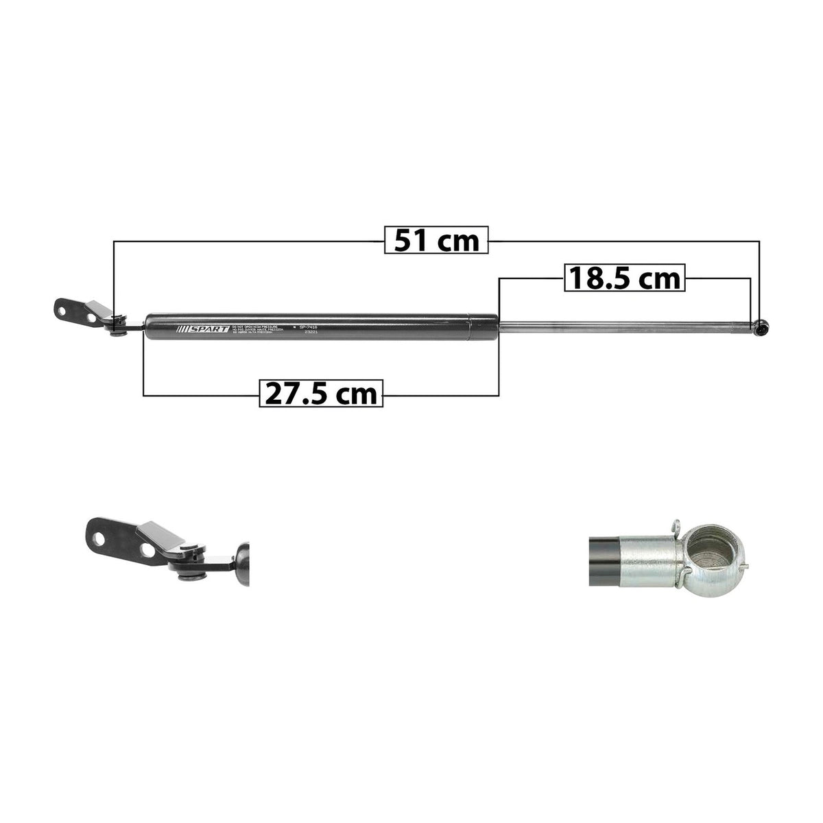 Amortiguador 5ta Puerta Tras. Izq. Subaru Forester 2014-2018 – vista 1