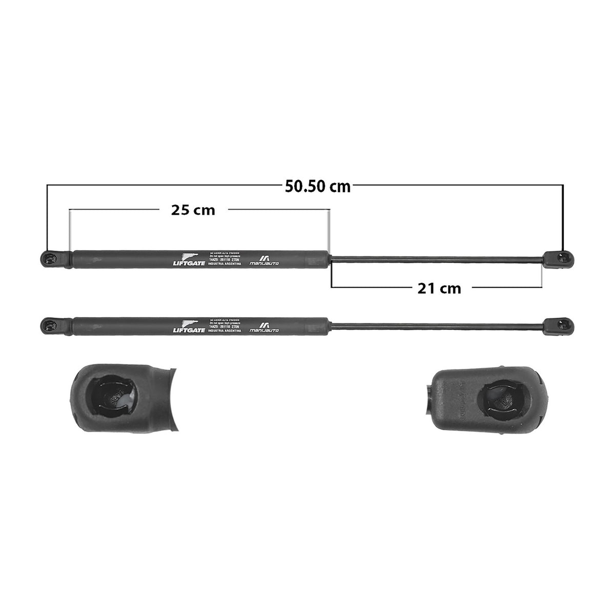 Amortiguador 5ta Puerta 2 Pzas Suzuki Swift 2012-2017 – vista 1