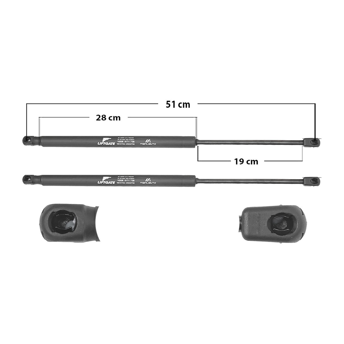 Amortiguador 5ta Puerta Tras. Ford Territory 2023-2025 – vista 1