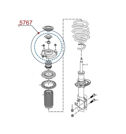 Diagrama de instalación - 5767