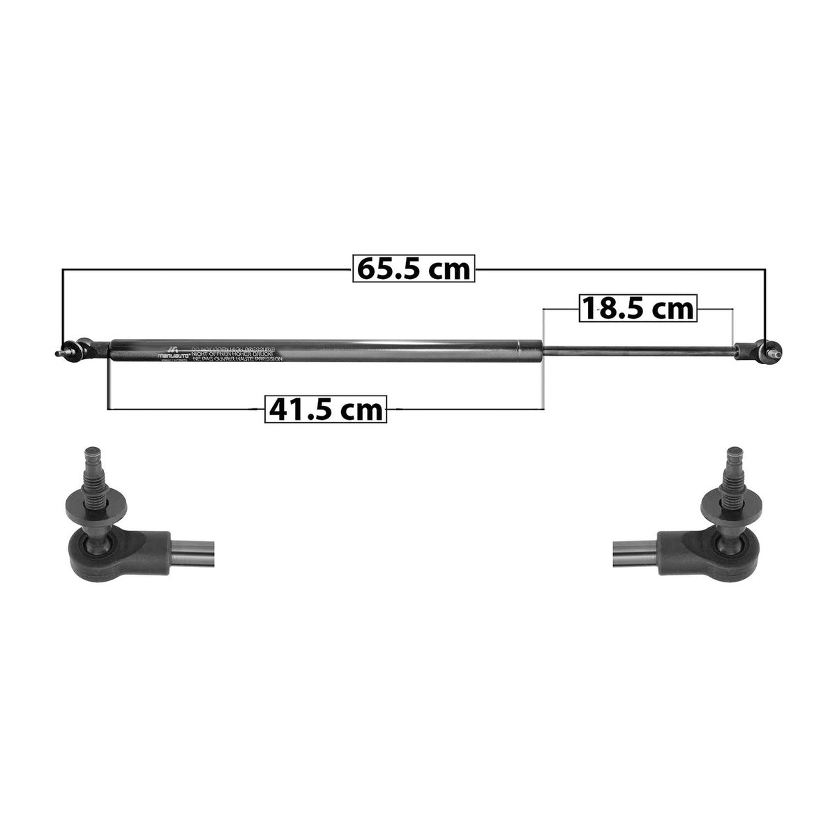 Amortiguador 5ta Puerta Dodge Caravan / Chrysler Voyager 2001-2007 – vista 1