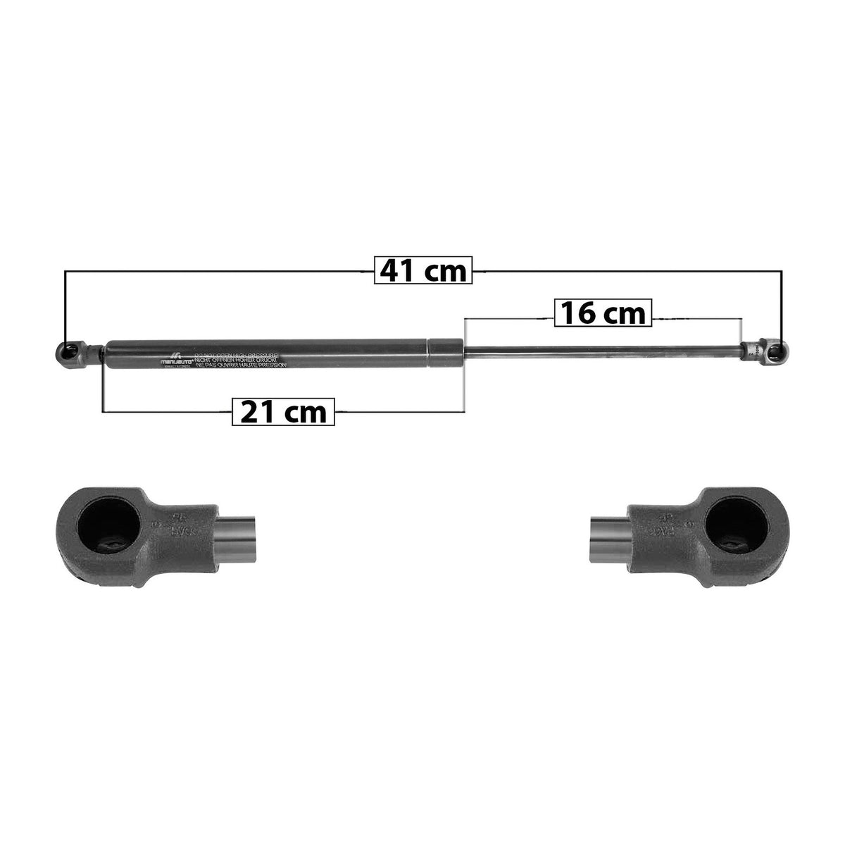 Amortiguador 5ta Puerta Tras. Renault Clio 2000-2004 – vista 1