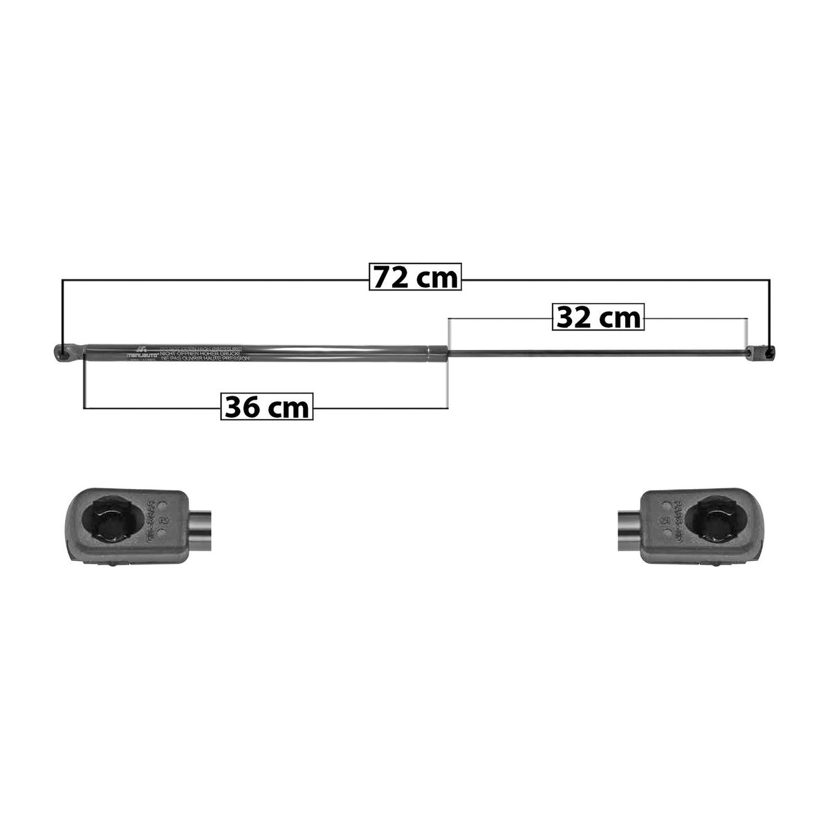 Amortiguador de Cofre Volkswagen Passat / Audi A6 1996-2005 – vista 1