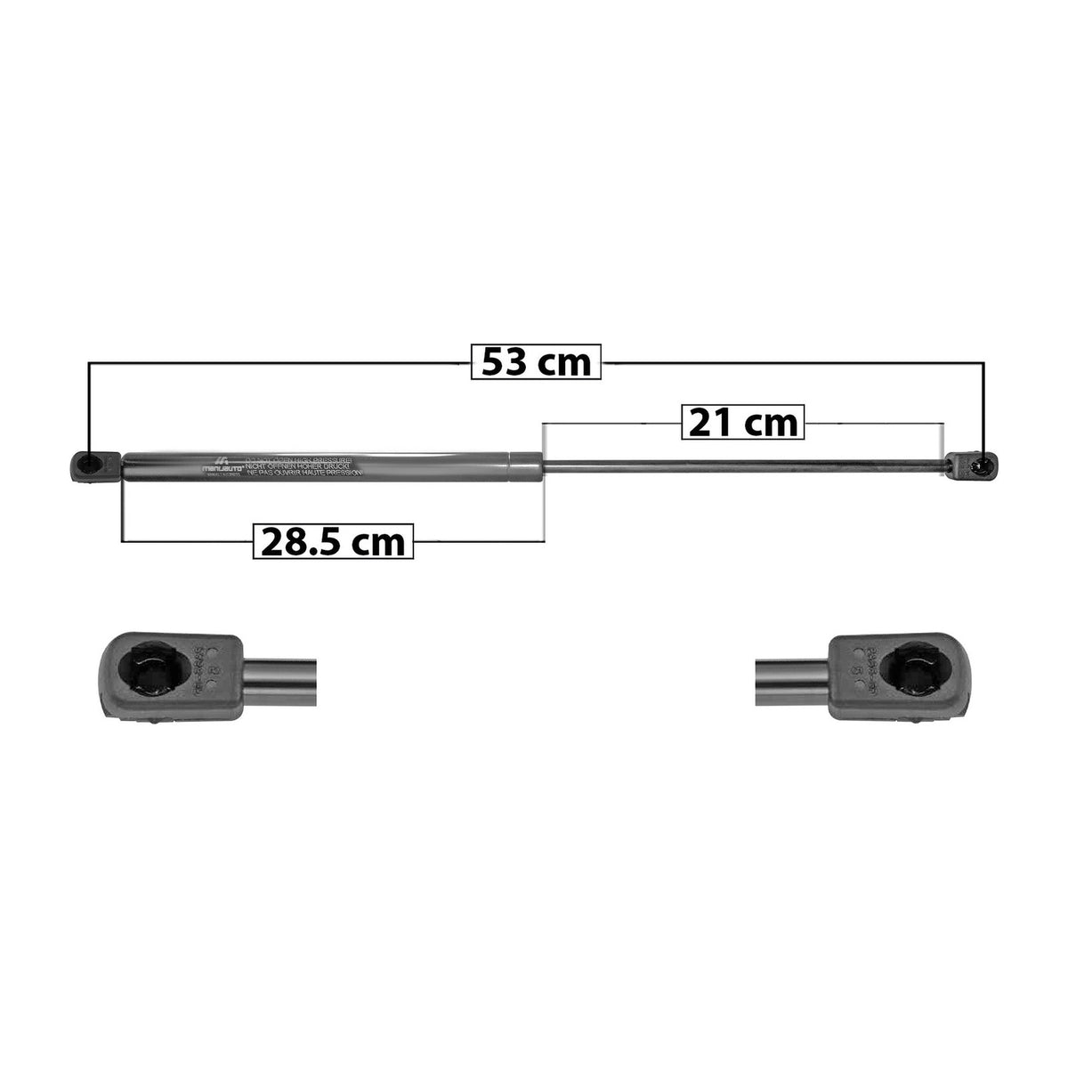 Amort. 5ta Puerta Tras. Volkswagen Pointer 1997-2005 – vista 1