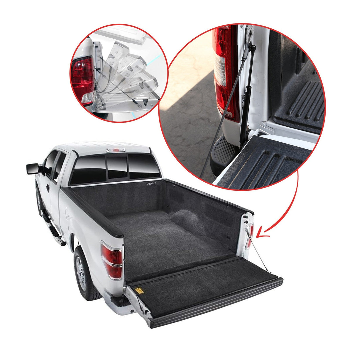 Amortiguador Tapa de Batea Tras. Ford F-350 2017-2022 – vista 3