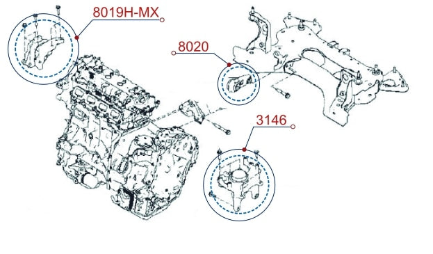 Diagrama de instalación - 8020
