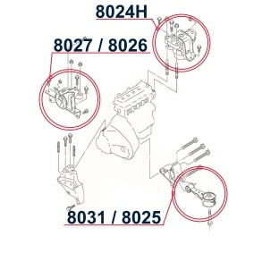 Diagrama de instalación - 8024H