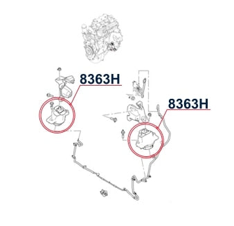 Diagrama de instalación - 8363H