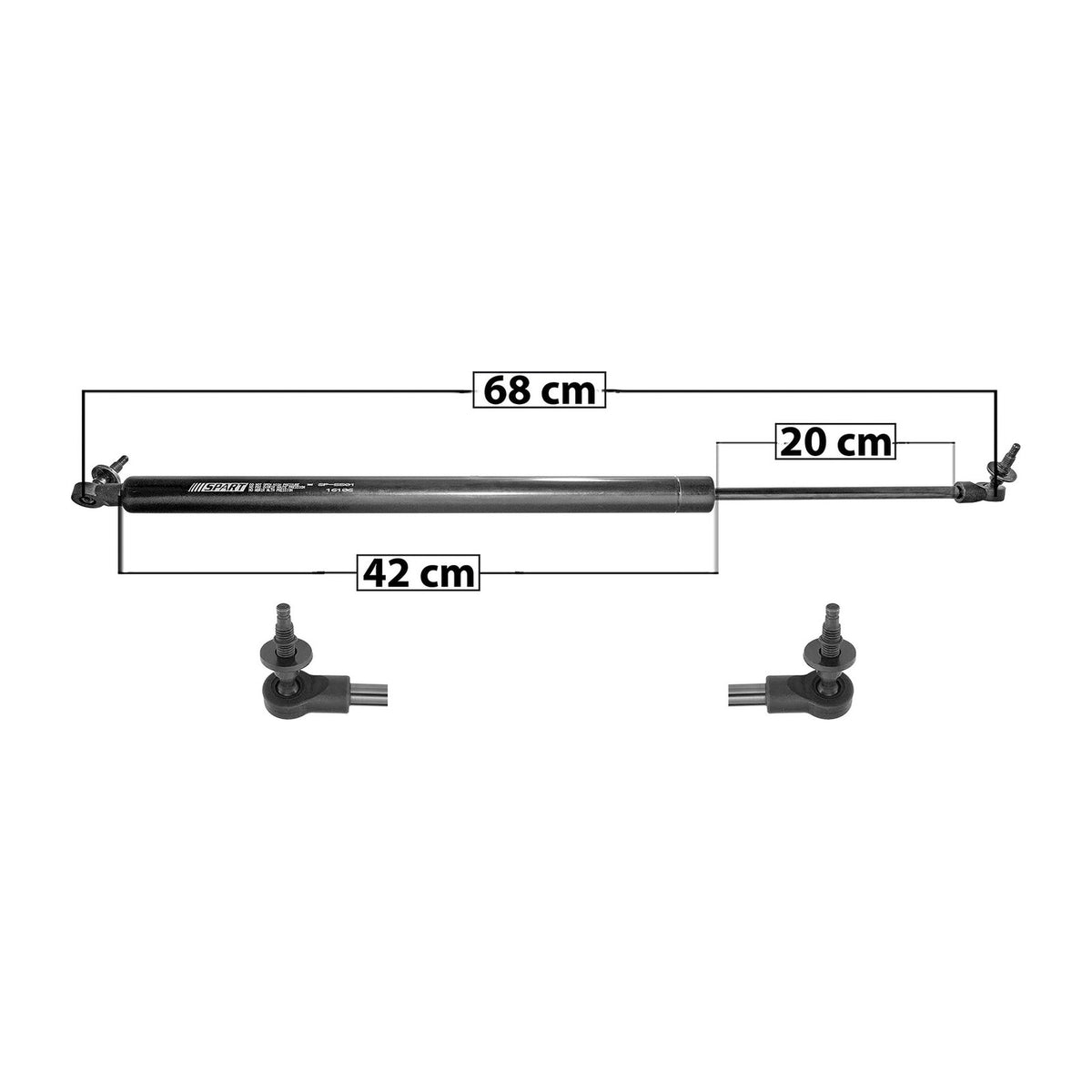 Amortiguador 5ta Puerta Dodge Caravan / Chrysler Voyager 1996-2000 – vista 1