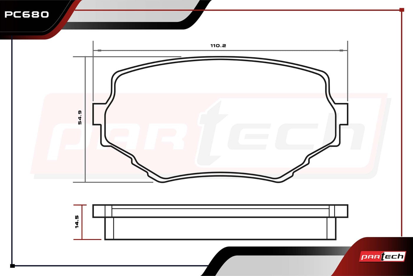 Pastillas de Frenos PC680K